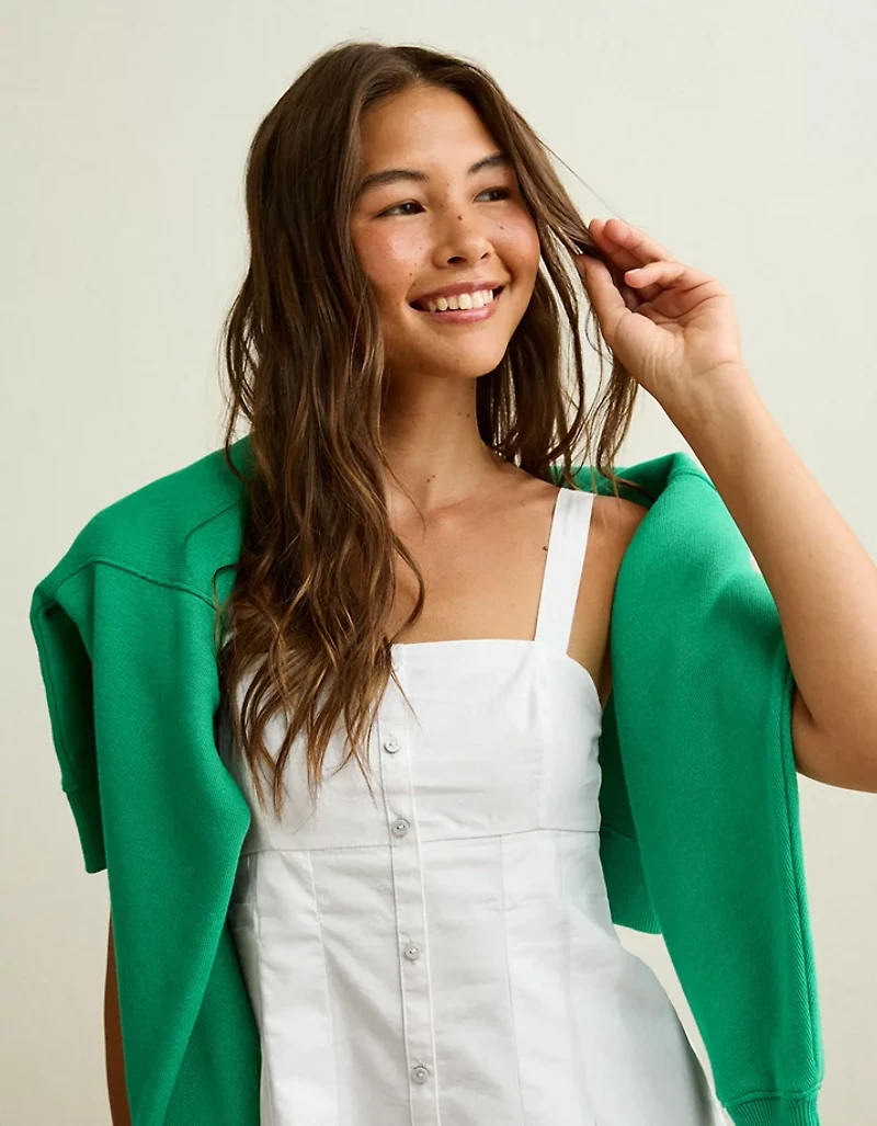 AE Button-Up Mini Dress
