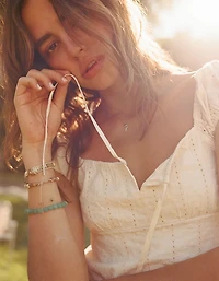 AE Cap-Sleeve Button-Up Mini Dress