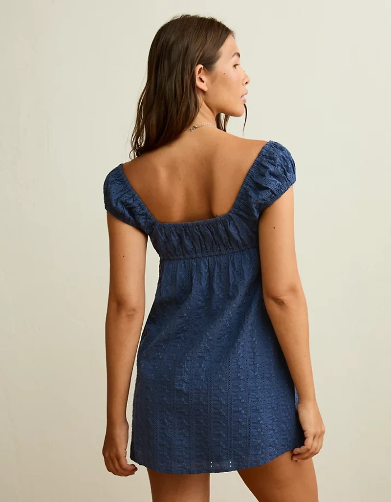 Minirobe à mancherons nouée l'avant AE