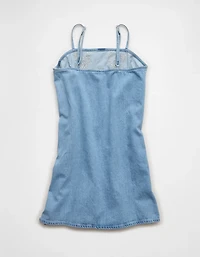 AE Denim Embroidered Mini Dress