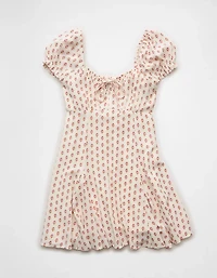 AE Babydoll Sweetheart Pleated Mini Dress