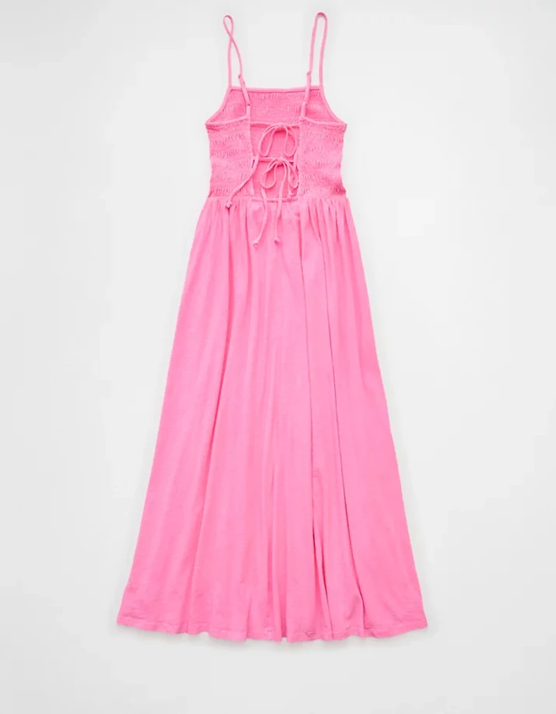 Robe mi-longue en tricot à smocks Sunchaser AE