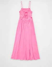 Robe mi-longue en tricot à smocks Sunchaser AE