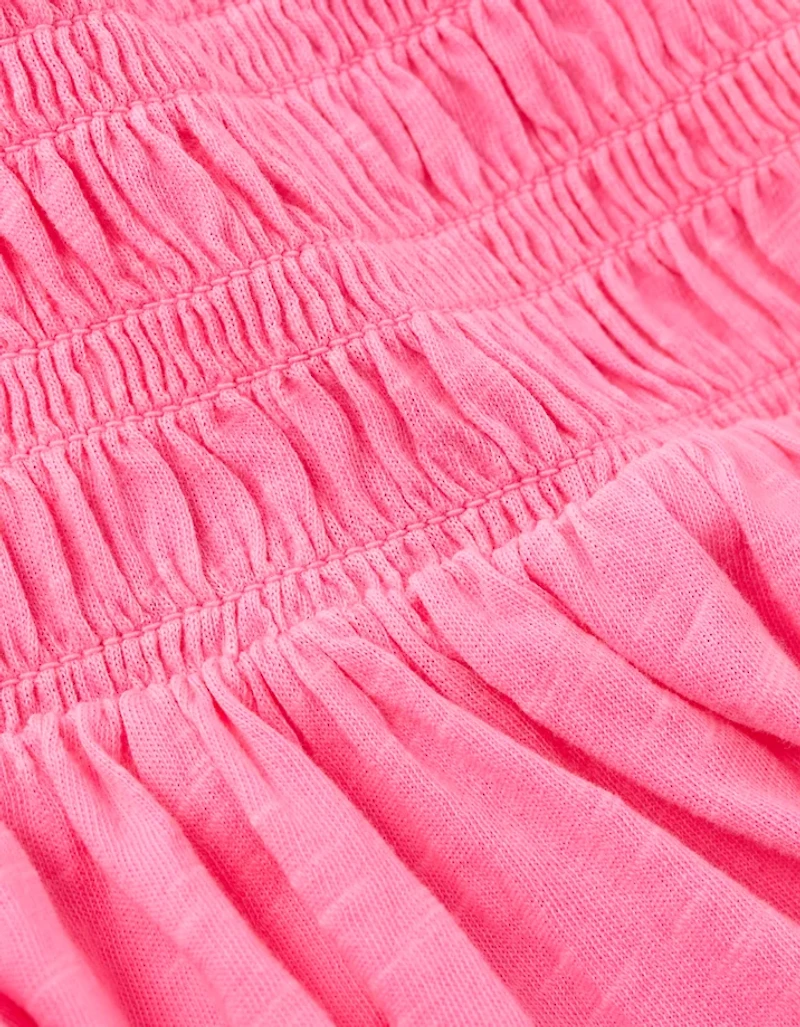 Robe mi-longue en tricot à smocks Sunchaser AE