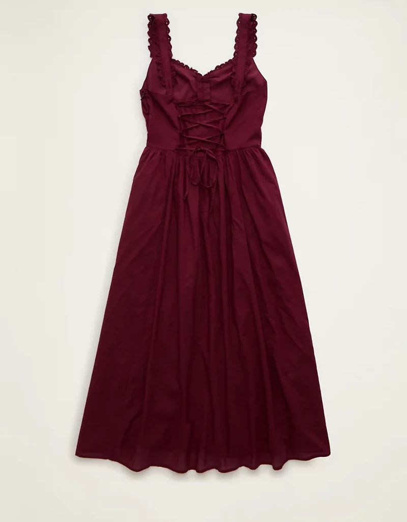 Peignoir décolleté en cœur style corset mi-longue AE
