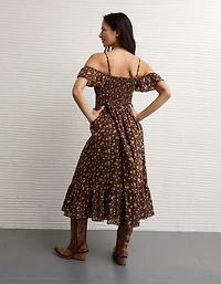 AE x Stagecoach Off-The-Shoulder Midi Dress