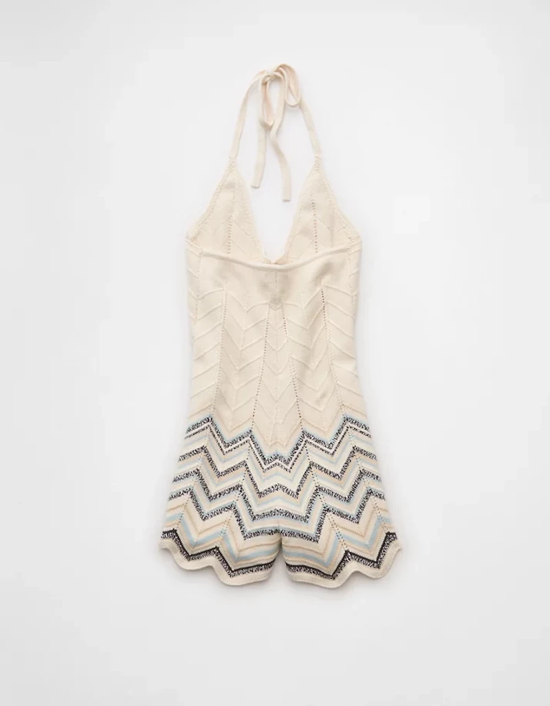 Barboteuse à licou crochetée AE