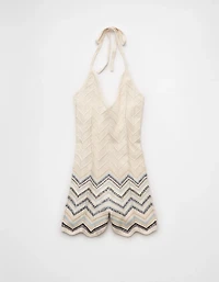 Barboteuse à licou crochetée AE