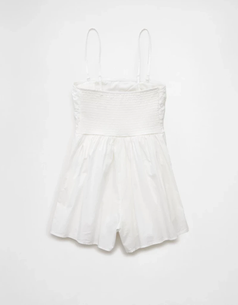 AE Strapless Ruched Bodice Romper