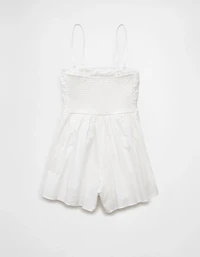AE Strapless Ruched Bodice Romper