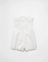 AE Strapless Ruched Bodice Romper