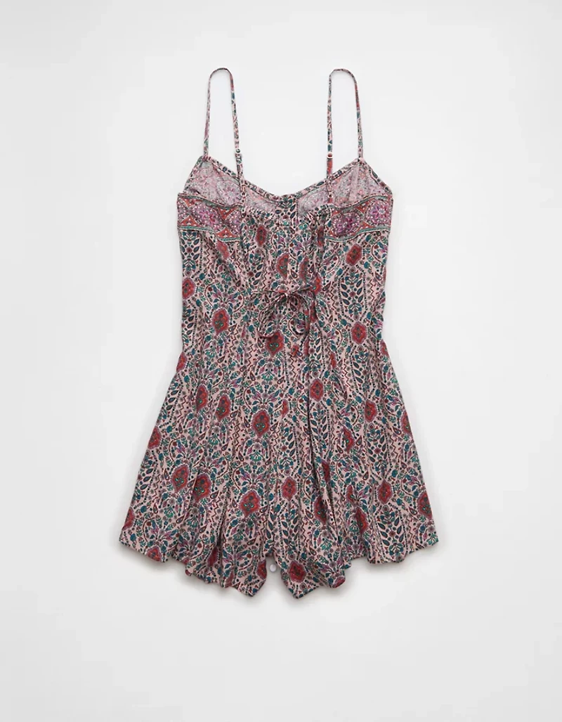 AE Button-Up Flowy Romper