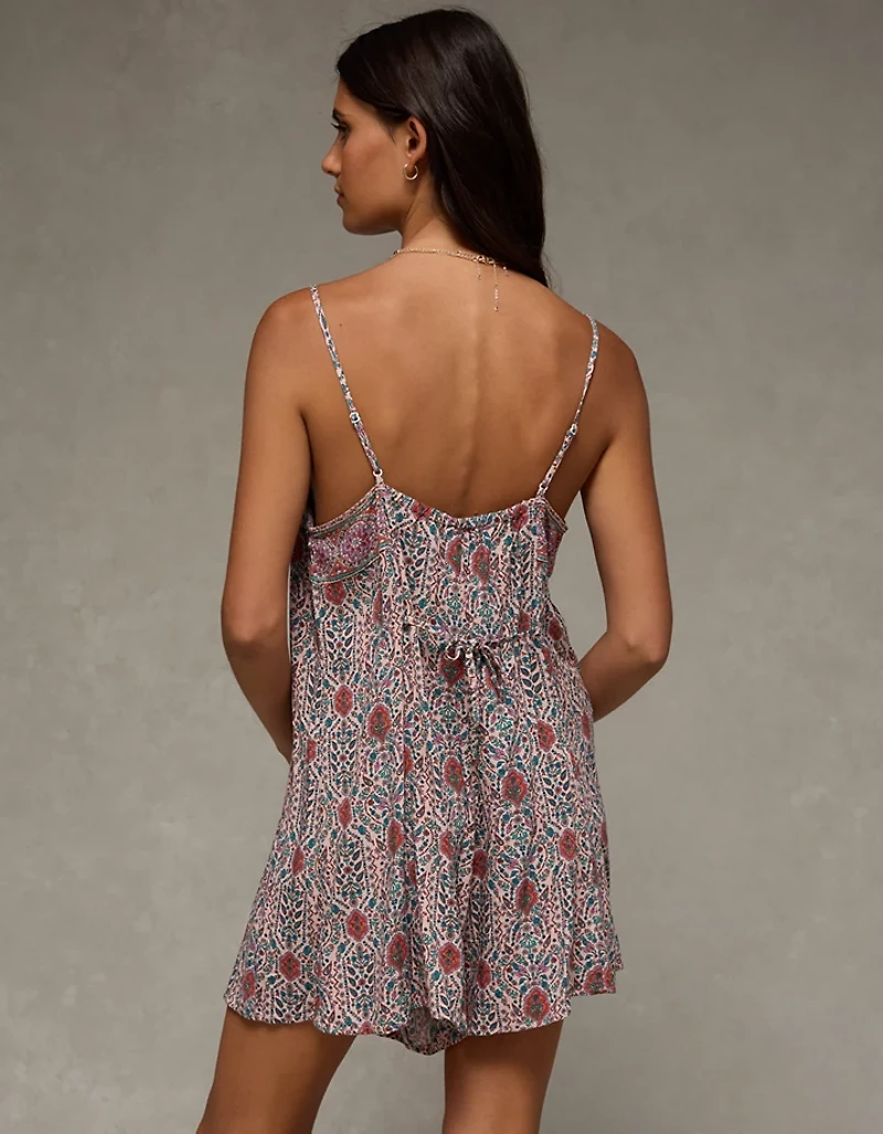 AE Button-Up Flowy Romper