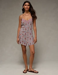 AE Button-Up Flowy Romper