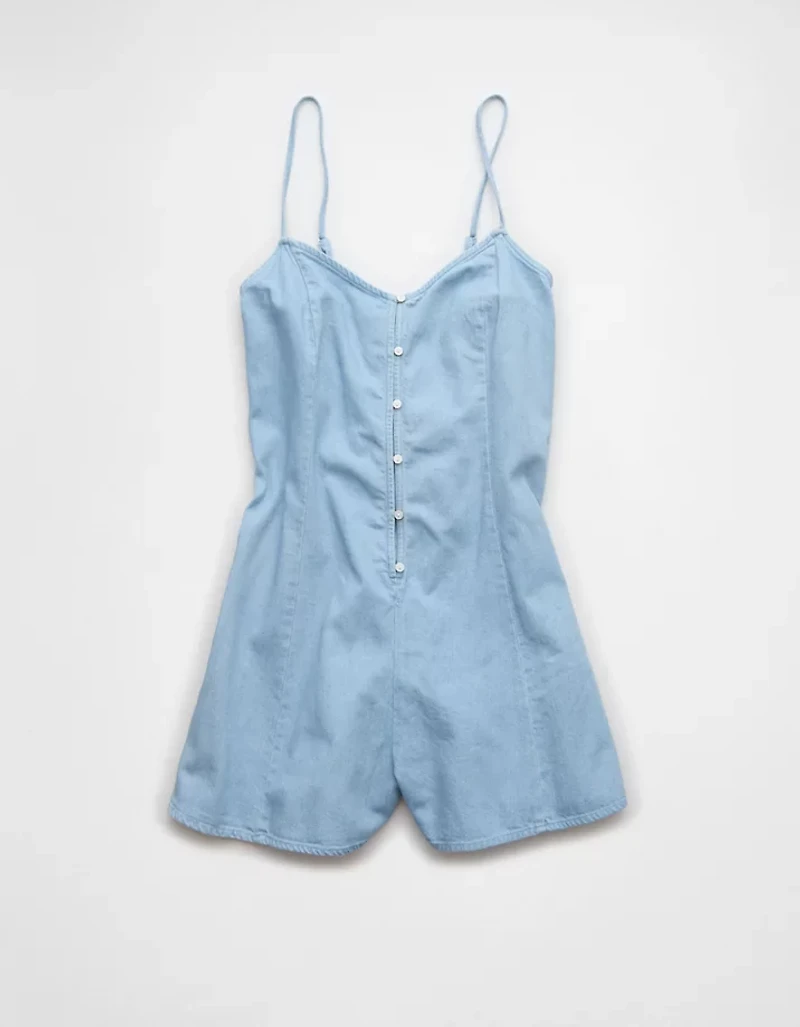 AE Button-Up Flowy Romper