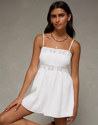 AE Lace Pintuck Romper