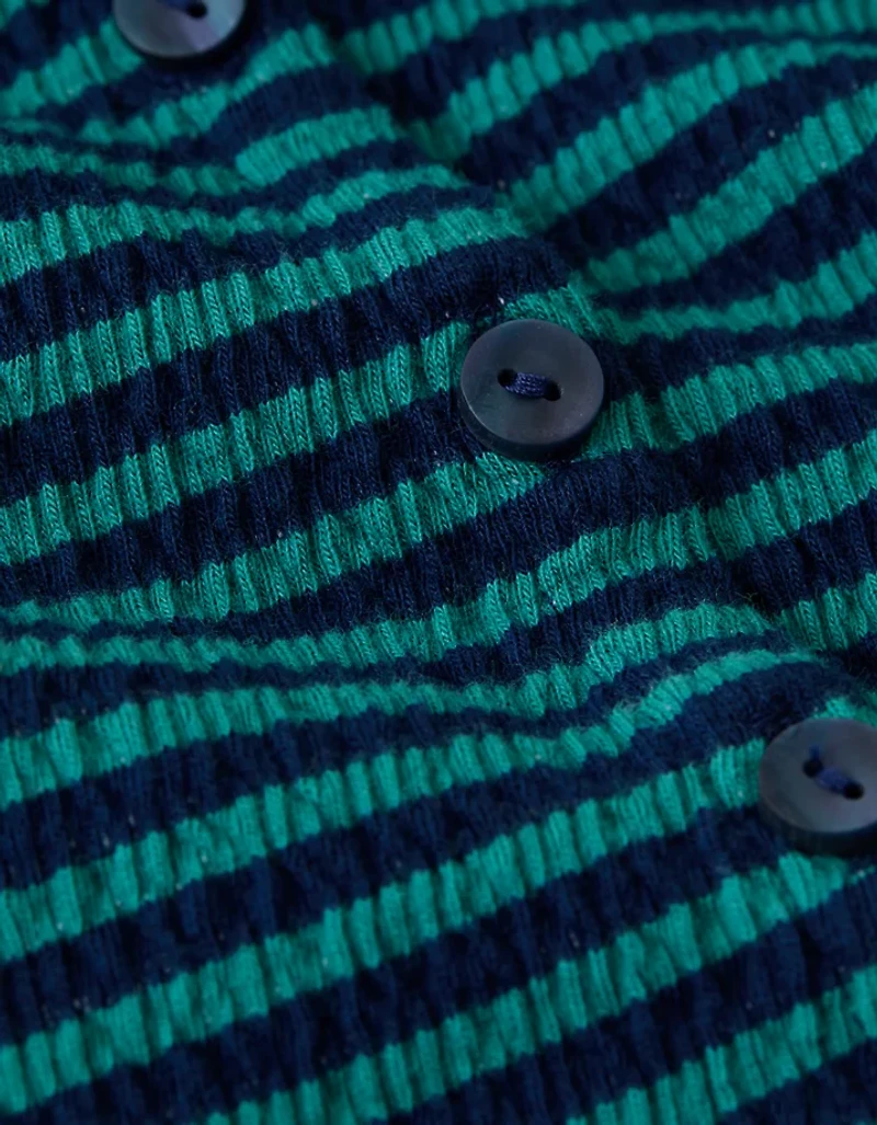 AE Button-Up Textured Knit Romper