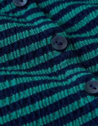 AE Button-Up Textured Knit Romper