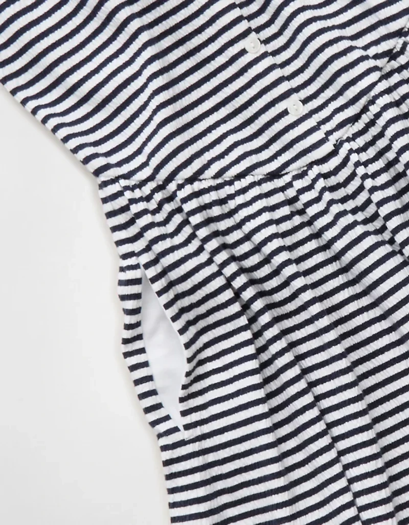 Combishort boutonné en tricot texturé AE