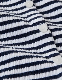 Combishort boutonné en tricot texturé AE