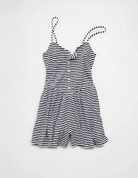 Combishort boutonné en tricot texturé AE