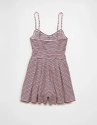 AE Button-Up Textured Knit Romper