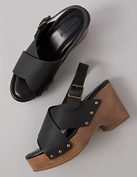 AE Criss-Cross Wedge Clog