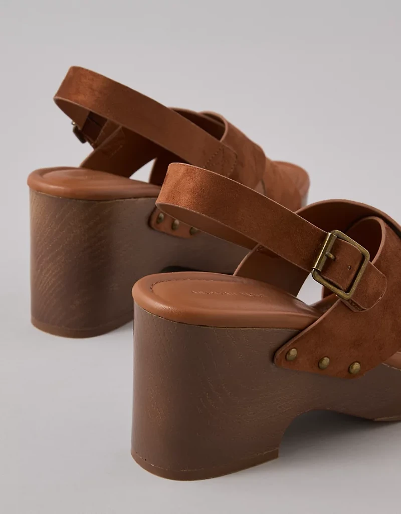 AE Criss-Cross Wedge Clog