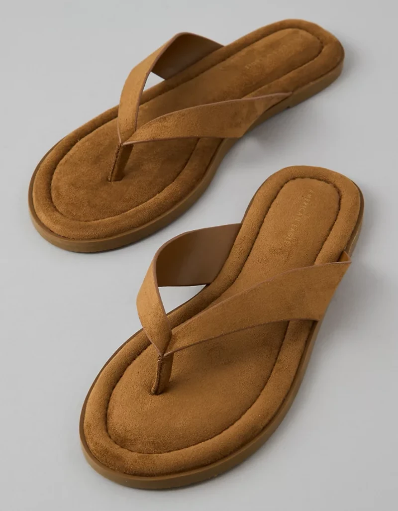 AE Faux Suede Thong Sandal