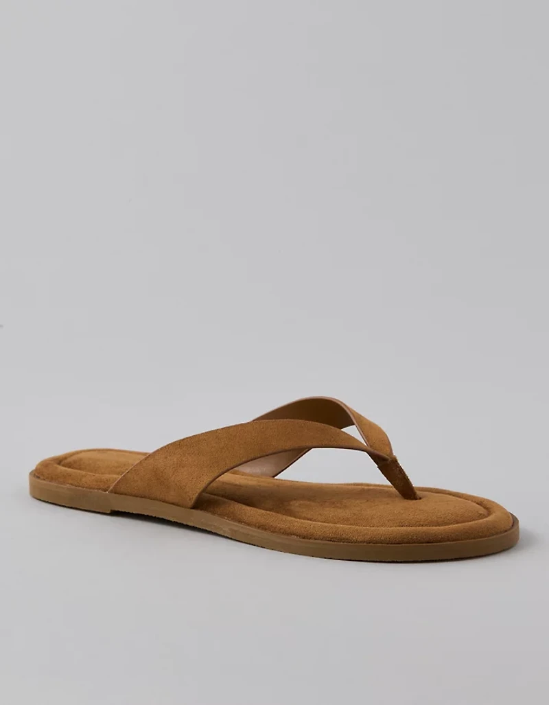 AE Faux Suede Thong Sandal
