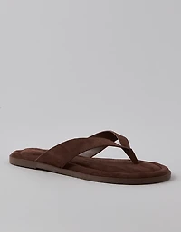 AE Faux Suede Thong Sandal