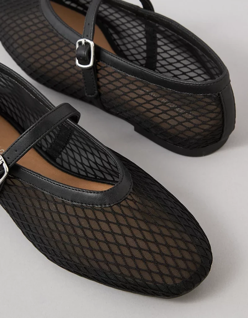 Chaussure à talon chiquet de style Charles IX en maille AE
