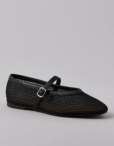 Chaussure à talon chiquet de style Charles IX en maille AE