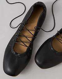 Ballerine à lacets AE
