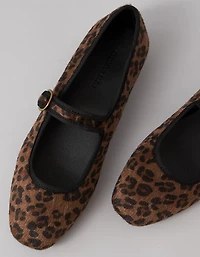 AE Calf Hair Mary Jane Flat