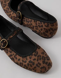 AE Calf Hair Mary Jane Flat