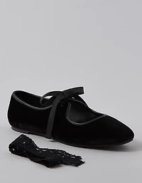 AE Bow Mary Jane Flat