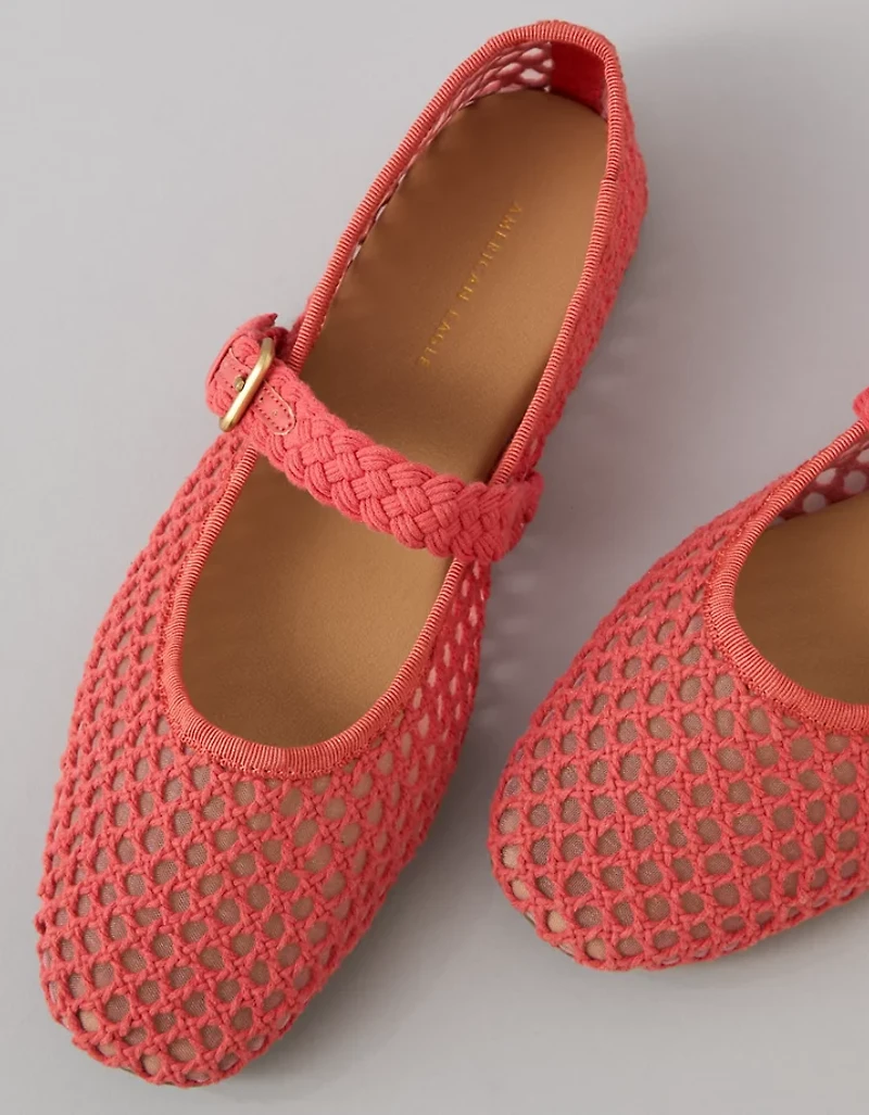 AE Crochet Mary Jane Flat