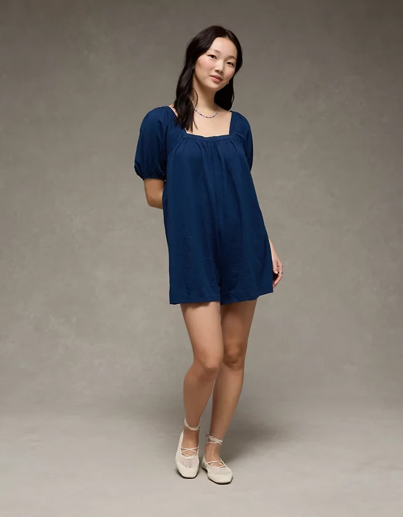 Ballerine à lacets en maille AE