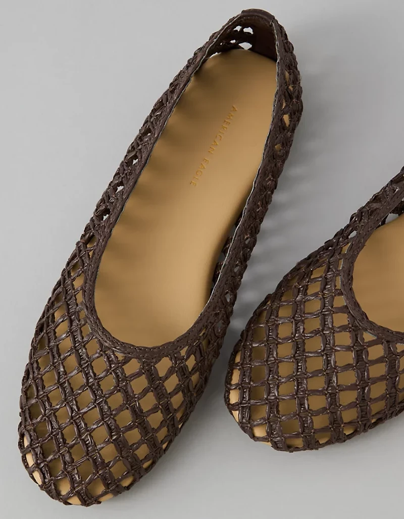 Ballerine en raphia AE