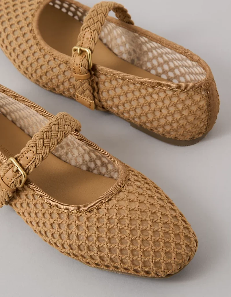 AE Crochet Mary Jane Flat