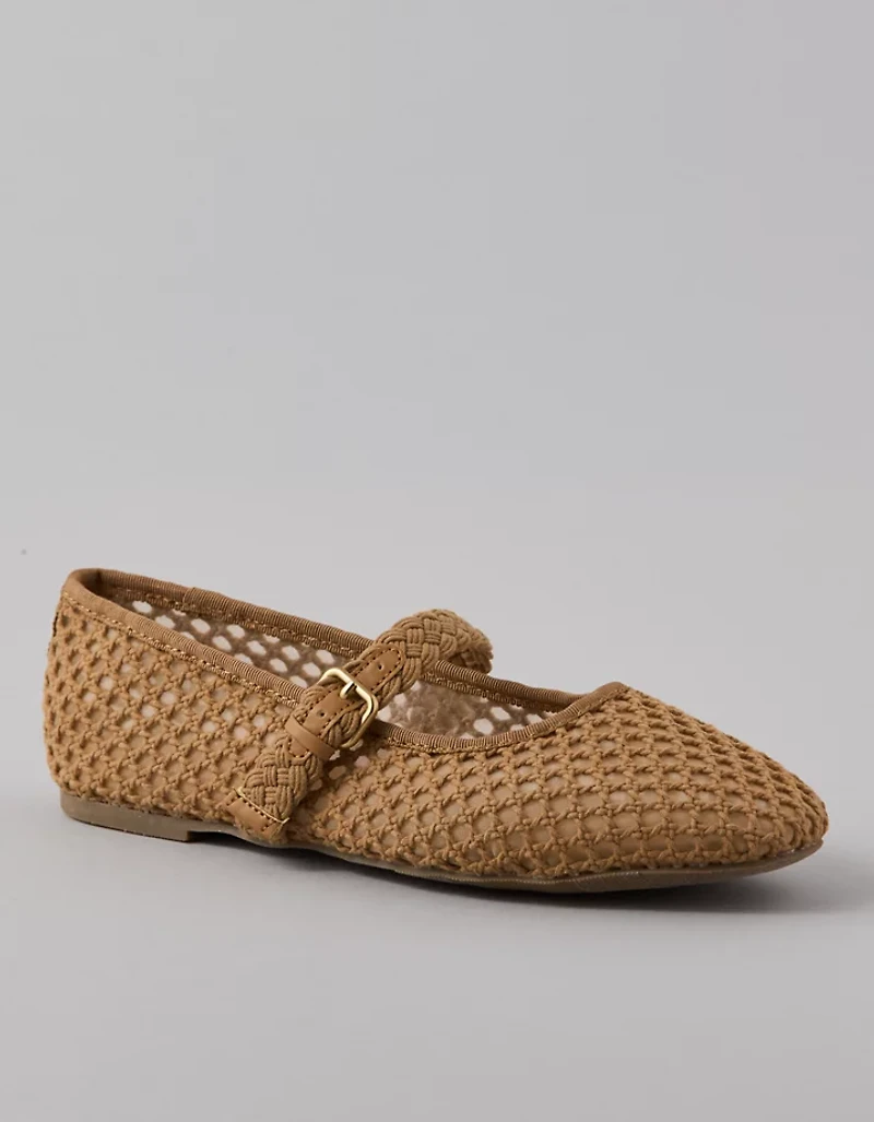AE Crochet Mary Jane Flat