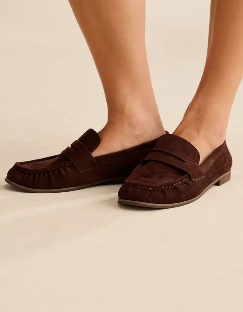 AE Vegan Suede Pinched Loafer