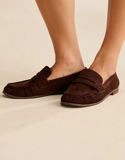 AE Vegan Suede Pinched Loafer