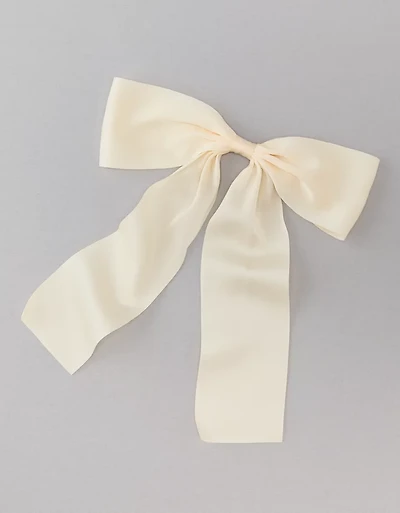 AE Drapey Satin Bow Clip
