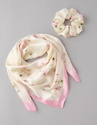 AE Floral Satin Scarf