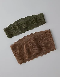 Lot de deux bandeaux en dentelle AE