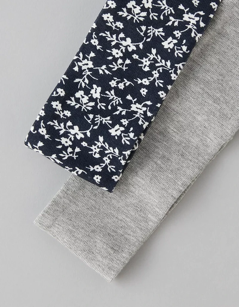 AE Floral Soft Headband 2-Pack