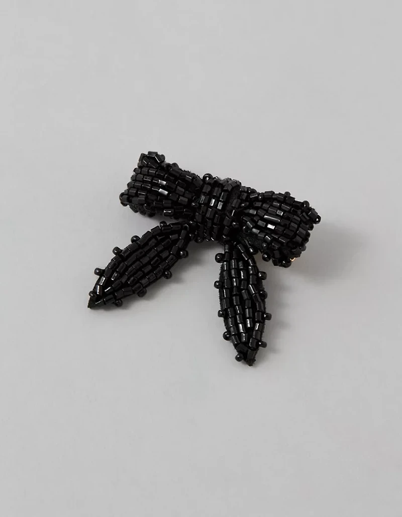 AE Beaded Bow Clip