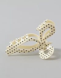 Pince à cheveux à boucle à pois AE
